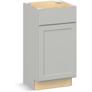 RELIABILT Parkstone II Vanity Base, Light Gray, 18" W, 1 Door, Fully Assembled - 641163 | Lowe's Pro Supply